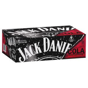 Barrel House Distribution-Jack Daniel & Cola Can 375mL x 24-Pubble Alcohol Delivery