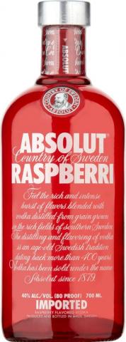 Barrel House Distribution-Absolut Vodka Raspberry 700ml-Pubble Alcohol Delivery