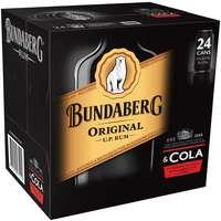 Barrel House Distribution-Bundaberg Yellow & Cola Cans 375ml x 24-Pubble Alcohol Delivery