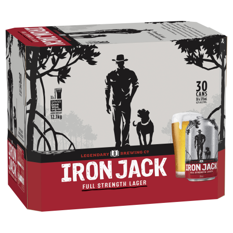 Barrel House Distribution-Iron Jack Red Can 375ml x 30-Pubble Alcohol Delivery