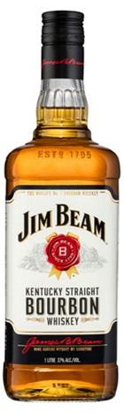 Barrel House Distribution-Jim Beam White Label Bourbon 1 Litre-Pubble Alcohol Delivery